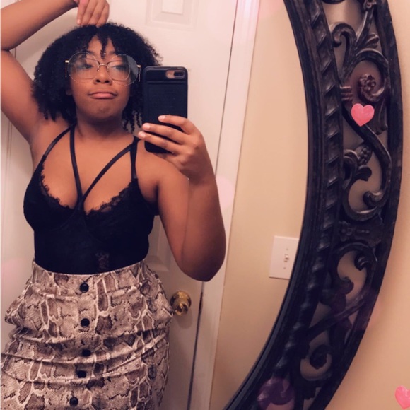 Shinestar Snakeskin Miniskirt - Picture 5 of 5